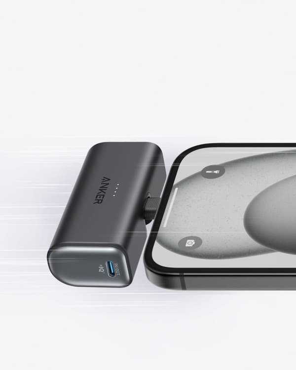 Anker Nano Power Bank reservestrømforsyning, 5000 mAh, svart