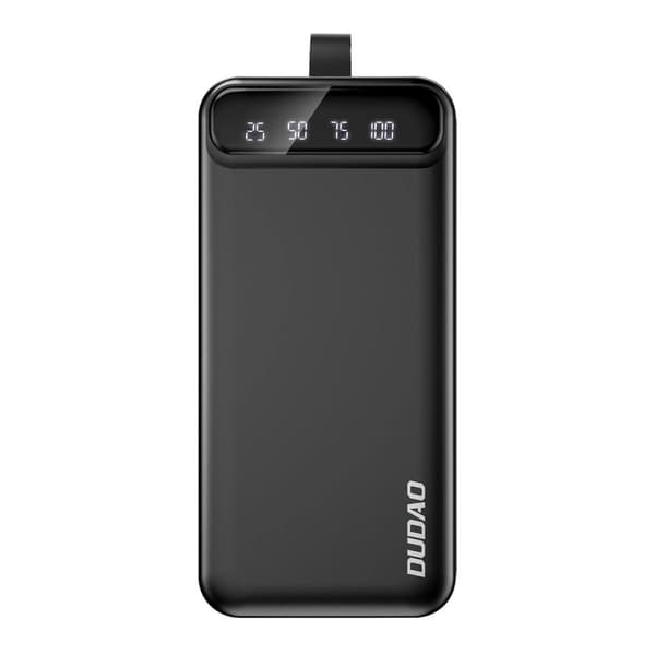 Dudao External Battery Power Bank Dudao K8s+ 2xUSB-A/Typ-C 30000mAh black