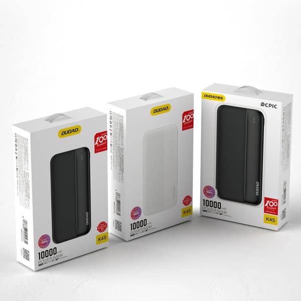 Dudao K4S powerbank 10000mAh 10Watt svart