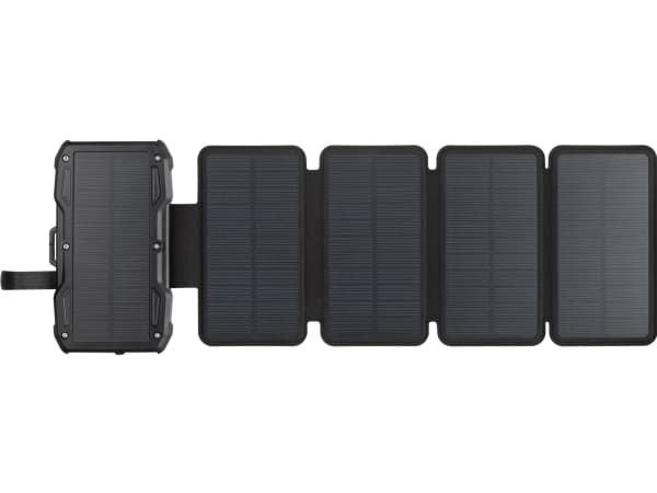 Sandberg Solar 5-paneeli Powerbank 10000, 10000 mAh, ohjelmoitava virtalähde (PPS), langaton lataus, musta