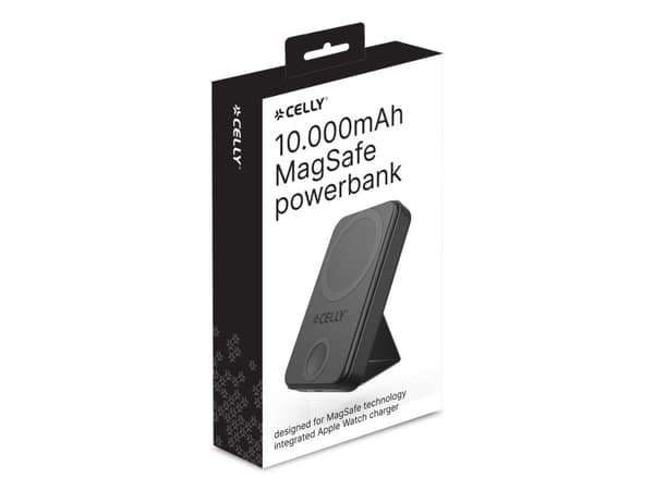 Celly MAGPBW10000BK, 10000 mAh, Trådløs lading, Sort