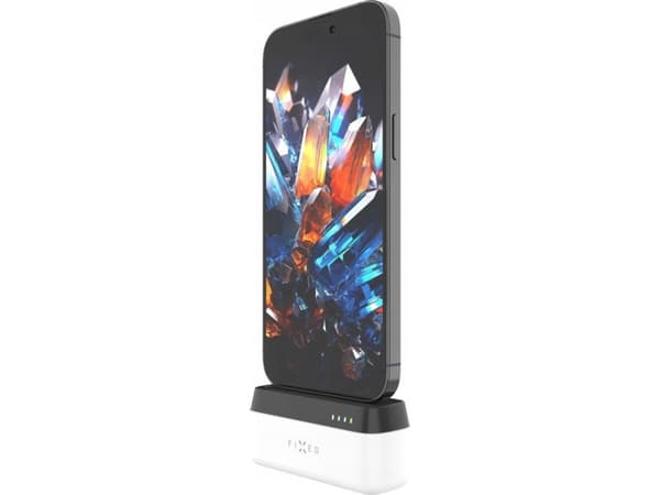 FIXED Zen 5 - Strømbank - plug-in - 5000 mAh - 18.5 Wh - 20 watt - 3 A - PD 3.0 (24 pin USB-C) - hvit