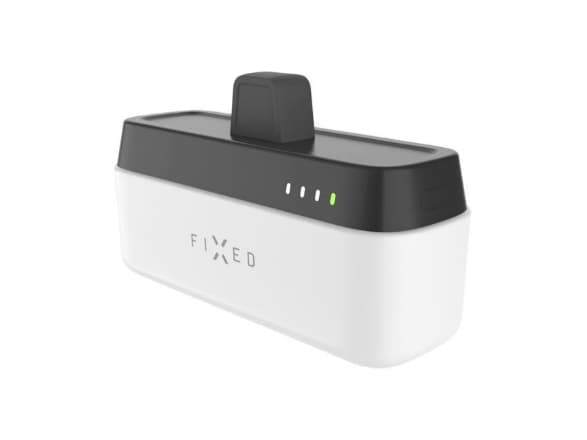 FIXED Zen 5 - Strømbank - plug-in - 5000 mAh - 18.5 Wh - 20 watt - 3 A - PD 3.0 (24 pin USB-C) - hvit