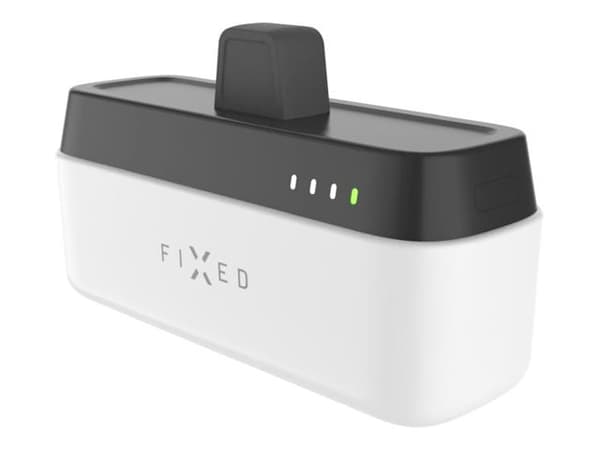 FIXED Zen 5 - Strømbank - plug-in - 5000 mAh - 18.5 Wh - 20 watt - 3 A - PD 3.0 (24 pin USB-C) - hvit