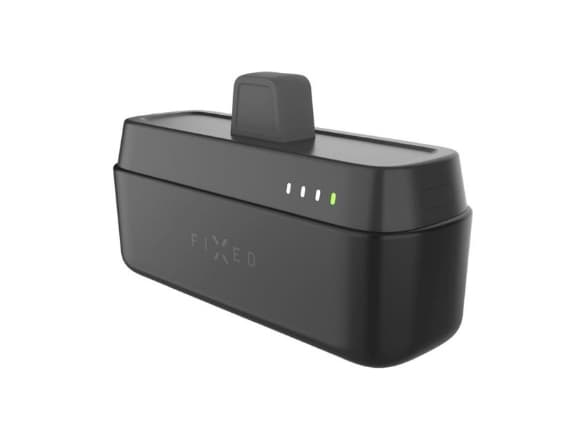 FIXED Zen 5 - Strømbank - plug-in - 5000 mAh - 18.5 Wh - 20 watt - 3 A - PD 3.0 (24 pin USB-C) - svart