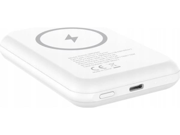 Energizer QM5000, 5000 mAh, Lithium Polymer (LiPo), Trådløs lading, 15 W, Hvit