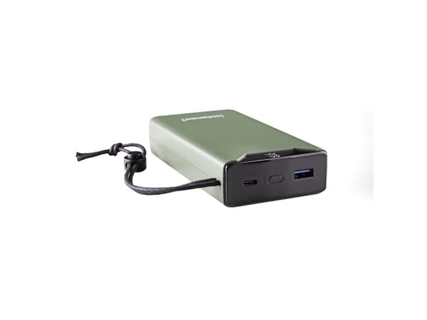 Intenso 7332057, 20000 mAh, Lithium Polymer (LiPo), Power Delivery, Quick Charge 3.0, 20 W, Grønn