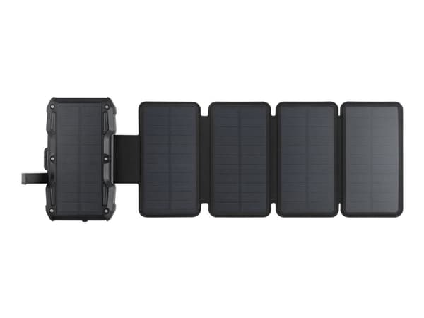 Sandberg Solar PowerBank - Trådløs ladestasjon / solkraftbank - 5-panel - 27000 mAh - 99.9 Wh - 22.5 watt - 1.67 A - PD/PPS 3.3 - 2 utgangskontakter