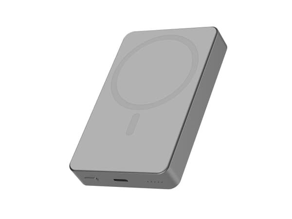 Sinox PRO trådløs Power Bank 10000 mAh. Grå