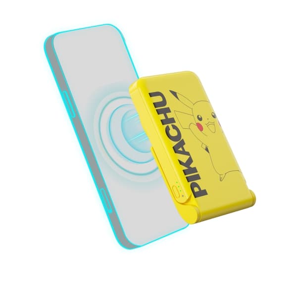 OTL Pokemon Pikachu trådlös magnetisk powerbank Gul