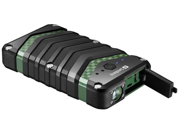 Sandberg Survivor Powerbank 20100 Sort, Grønn