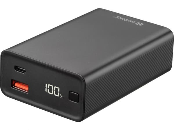 Sandberg Travel Powerbank 20000 PD65W Sort