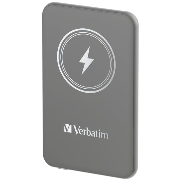 Verbatim Charge ´n´ Go Magnetisk trådløs powerbank 5000 Grå