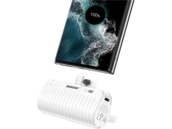 SKROSS Power Stand 18,5 W 5000 mAh - Powerbank og smarttelefonstativ i (SKPB0003RPSCN)