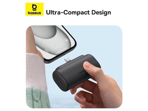 Baseus Compact 5000mAh 20W USB-C svart