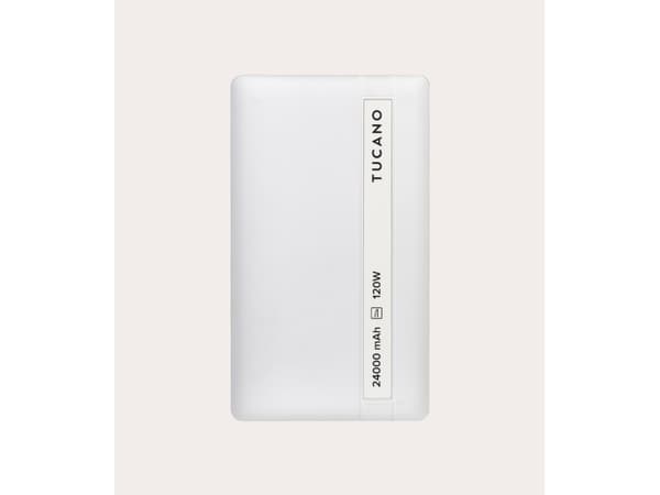 Tucano Power bank for laptop, 24000 mAh, Hvit Hvit