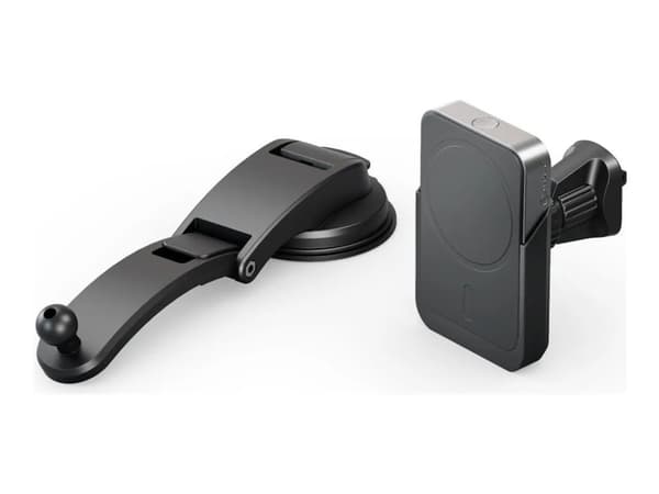 ALOGIC Matrix+ - Langaton laturin pidike autoon + auton virtalähde + langaton latausvirtapankki - 5000 mAh - 18 wattia - 1,67 A - Pikalataus (USB-C (