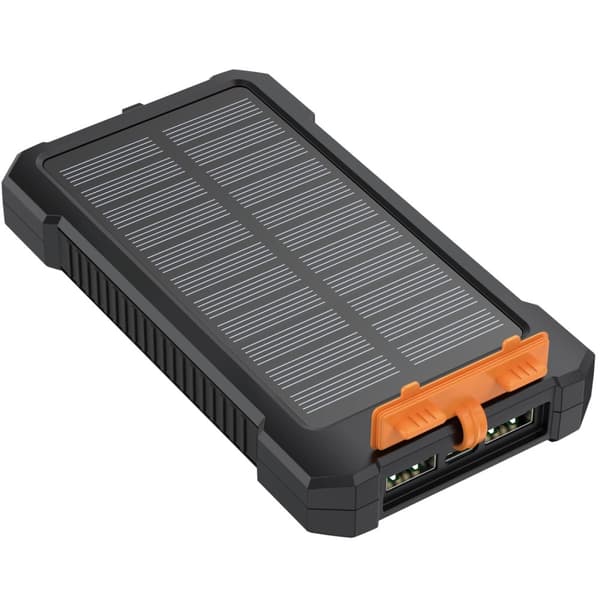 LogiLink Solenergibank 10.000 mAh 2xUSB-A + USB-C inn/ut 12W