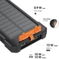 Miniatyrbilde 7 av 9: LogiLink Solenergibank 10.000 mAh 2xUSB-A + USB-C inn/ut 12W