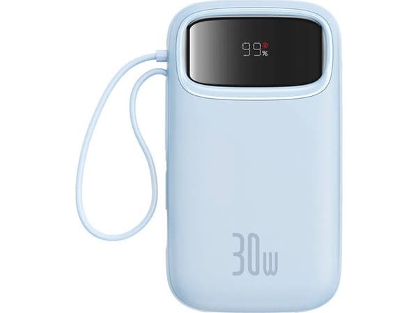 Baseus QPow2, 20000 mAh, Litium Polymer (LiPo), Power Delivery 3.0, Quick Charge 3.0, 30 W, Blå