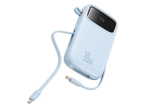 Baseus QPow2, 20000 mAh, Litium Polymer (LiPo), Power Delivery 3.0, Quick Charge 3.0, 30 W, Blå