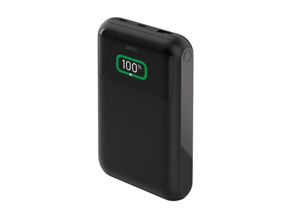 Belkin BoostCharge Pro - Strømbank - 20000 mAh - 65 watt - Fast Charge, PD - 3 utgangskontakter (24 pin USB-C, USB)
