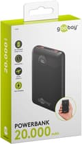 Miniatyrbild 3 av 8: Goobay Powerbank 20.000 mAh extremt kompakt powerbank med Power Delivery och Quick Charge för snabbladdning
