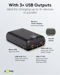 Miniatyrbild 7 av 8: Goobay Powerbank 20.000 mAh extremt kompakt powerbank med Power Delivery och Quick Charge för snabbladdning