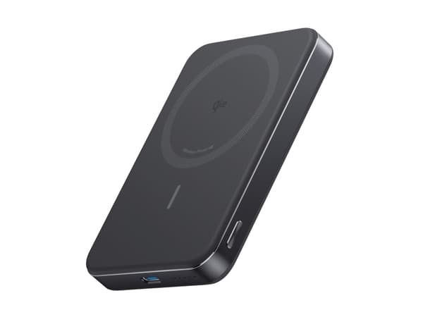 Anker MagGo - Trådløs nødlader - slank - 10000 mAh - 30 watt - PD (24 pin USB-C) - på kabel: USB-C - steinsvart