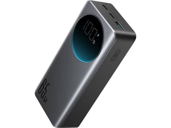Joyroom 30000mAh 65W Power Bank med digital skjerm (JR-PBF05) - Svart Svart
