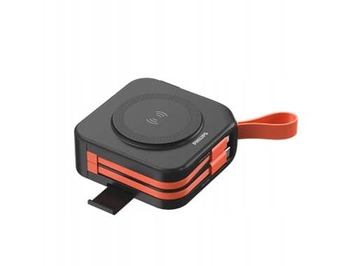 Philips Powerbank 10000mAh mit Reiseadapter (Phil-DLP4347CB/00)