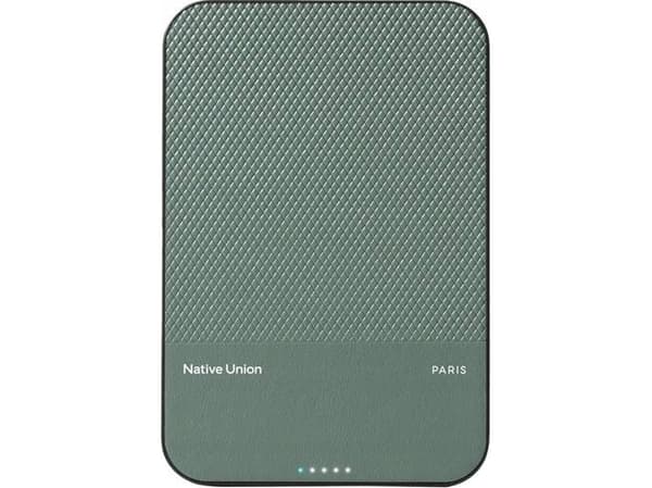 Native Union PB-5KMS-GRN, 5000 mAh, Trådløs lading, 3,85 V, Grønn