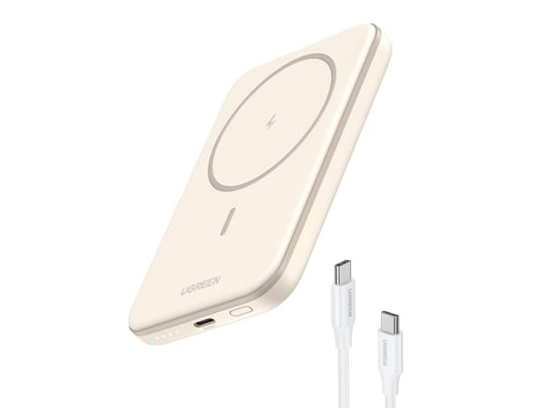 Ugreen 25207, 5000 mAh, Trådløs lading, 3,7 V, Sort