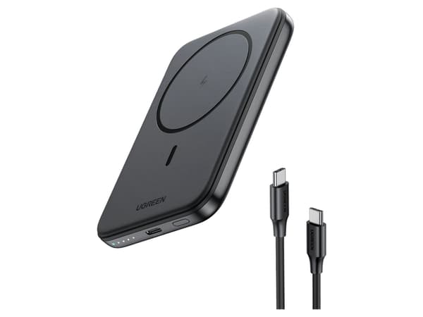 Ugreen 25207, 5000 mAh, Trådlös laddning, 3,7 V, Svart