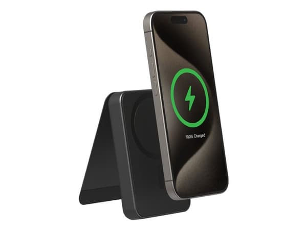 mophie Snap+ Powerstation, 10000 mAh, Trådløs lading, Sort