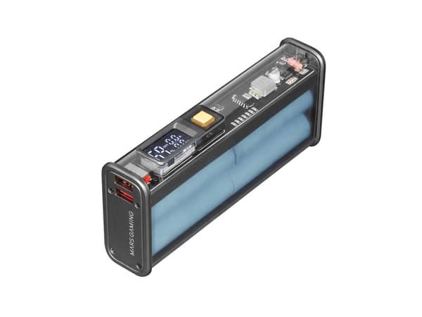 Mars Gaming MPK-20K, 20000 mAh, Lithium-Ion (Li-Ion), Power Delivery 3.0, Quick Charge 3.0, 3,7 V, 22,5 W, Sort Sort