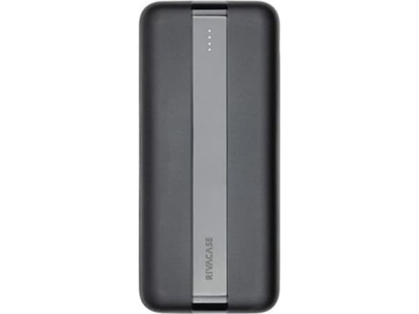 Rivacase VA2081, 20000 mAh, litiumpolymer (LiPo), 3,7 V, 10 W, Sort