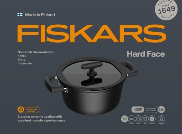 FS.3.5 L GRYTE MED SLIPPELBEHANDLING OG HARDT ANSIKTSLOKK