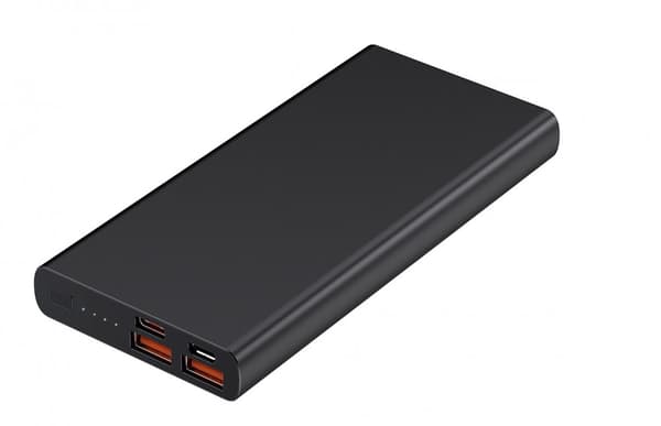 Powerbank 20000mAh 22,5W PD hurtiglading med digitalt display, svart