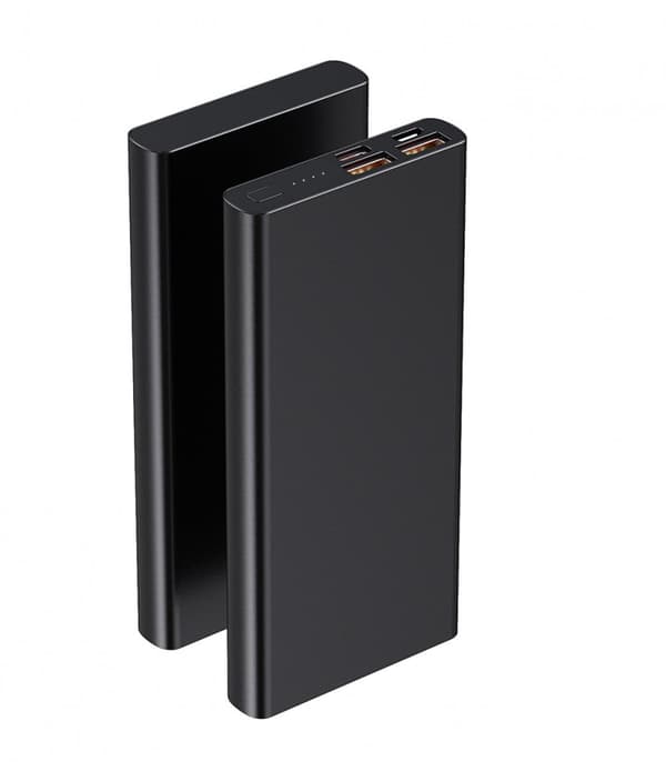 Powerbank 20000mAh 22,5W PD hurtiglading med digitalt display, svart