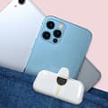 Miniatyrbild 6 av 7: Dudao Mini Powerbank 5000mAh med Lightning kontakt - Vit