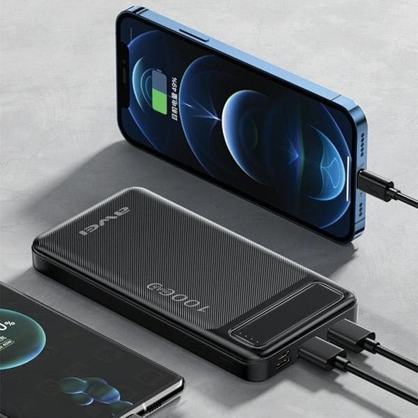 Awei Powerbank 10000mAh 2xUSB 2.1A - Svart