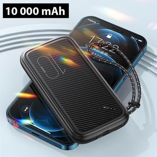 USAMS Powerbank 10000mAh 1xUSB-C 1xMicro-USB 2xUSB-A - Vit