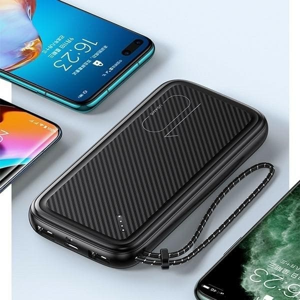USAMS Powerbank 10000mAh 1xUSB-C 1xMicro-USB 2xUSB-A - Vit