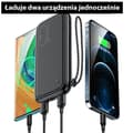 Miniatyrbild 5 av 7: USAMS Powerbank 10000mAh 1xUSB-C 1xMicro-USB 2xUSB-A - Vit