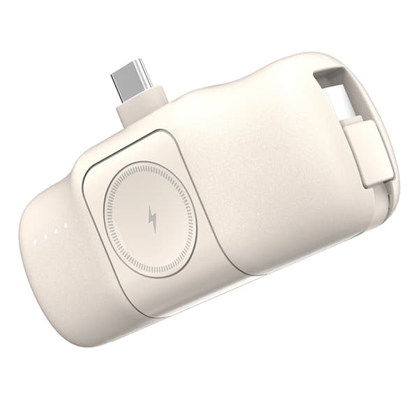 Wozinsky USB-C Mini Powerbank 15W 5000mAh - Beige