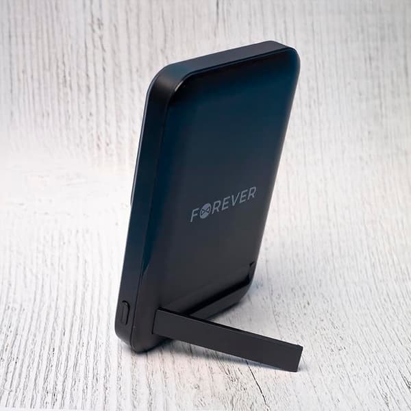 Forever Trådlös Powerbank 10000 mAh 22.5W PD QC MagSafe Svart