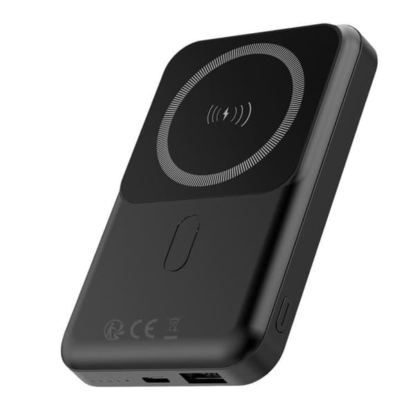 Forever Trådlös Powerbank 10000 mAh 22.5W PD QC MagSafe Svart