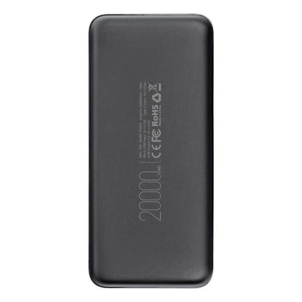 VEGER Powerbank 20000 mAh 2A A20 - Svart