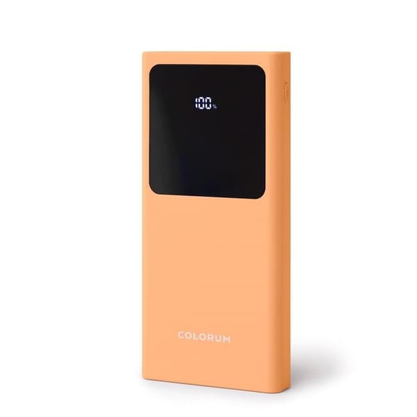 Colorum Powerbank 10000mAh 22.5W 1xUSB-C 1xMicro-USB 1xUSB-A - Peach